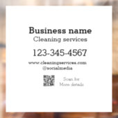 クリーニングサービスを追加 電話番号 ウェブサイト Eメールアドレス ウィンドウサイン (シート2)