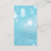 クリーニングサービスアイコン |ボケの背景 名刺 (裏面)