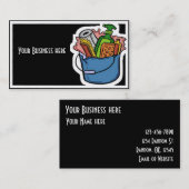 クリーニングサービスカスタマイズ可能な名刺 名刺 (正面/裏面)
