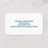 クリーニングサービスカスタムのQRコード 名刺 (裏面)