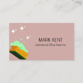 クリーニングサービススキャンでブッシュピンクを接続 名刺 (正面)