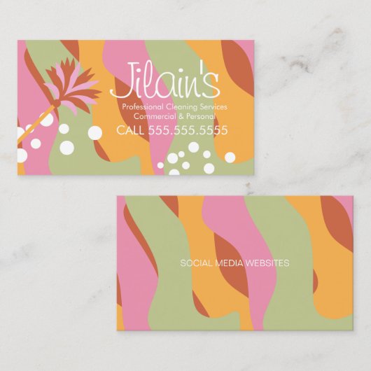 クリーニングサービスダスターグルービー 名刺 (正面/裏面)