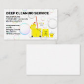 クリーニングサービスツールロゴ |バブル 名刺 (正面/裏面)