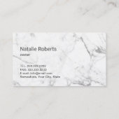 クリーニングサービストレンディーマーブルメモダンイド 名刺 (裏面)