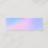 クリーニングサービスハウスキーパーピンクブルーグリッター1 スキニー名刺 (裏面)