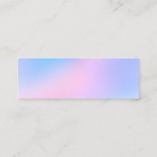 クリーニングサービスハウスキーパーピンクブルーグリッター1 スキニー名刺 (裏面)