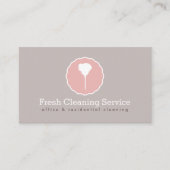 クリーニングサービスハウスキーパーヴィンテージスタイル 名刺 (正面)