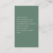 クリーニングサービスハウスキーピングスカンジハウスグリーン 名刺 (裏面)