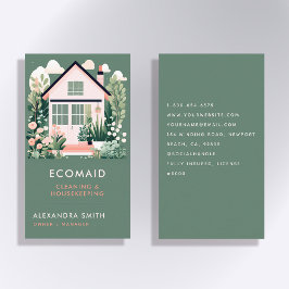 クリーニングサービスハウスキーピングスカンジハウスグリーン 名刺