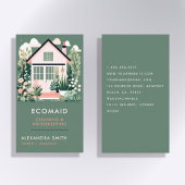 クリーニングサービスハウスキーピングスカンジハウスグリーン 名刺