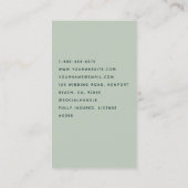 クリーニングサービスハウスキーピングスカンジハウスフローラ 名刺 (裏面)