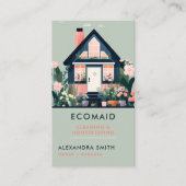 クリーニングサービスハウスキーピングスカンジハウスフローラ 名刺 (正面)