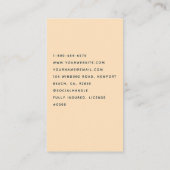 クリーニングサービスハウスキーピングフローライエローシック 名刺 (裏面)