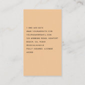 クリーニングサービスハウスキーピングフローラダスティブルー 名刺 (裏面)