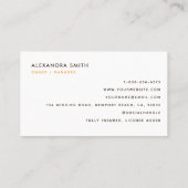 クリーニングサービスハウスキーピングレトロキュートハウス 名刺 (裏面)