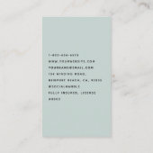 クリーニングサービスハウスキーピングレトロプロフェッショナル 名刺 (裏面)