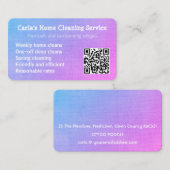 クリーニングサービスハウスクリーナーメイドハウスキーピング 名刺 (正面/裏面)