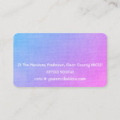 クリーニングサービスハウスクリーナーメイドハウスキーピング 名刺 (裏面)