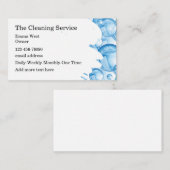 クリーニングサービスバブルテーマ 名刺 (正面/裏面)