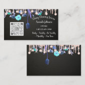 クリーニングサービスバラメイドQRフローラの乾燥 名刺 (正面/裏面)