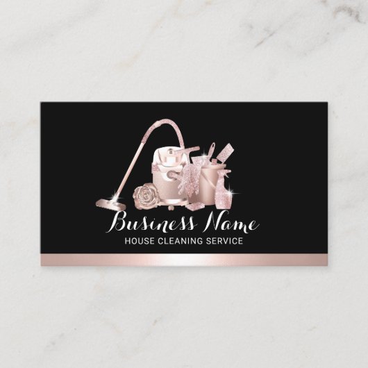 クリーニングサービスバラ金ゴールドメイドハウスキーピング 名刺 (正面)