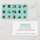 クリーニングサービスパターン名刺 名刺 (正面/裏面)