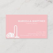 クリーニングサービスピンク 名刺 (裏面)