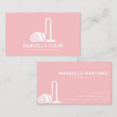 クリーニングサービスピンク 名刺 (正面/裏面)
