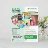クリーニングサービスフライヤーテンプレート (スタンド正面)