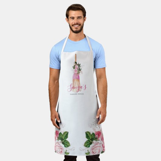 クリーニングサービスフローラビジネスルーム エプロン (着用した状態)