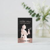 クリーニングサービスブラックマーブルバラ金ゴールドメイド 名刺 (スタンド正面)