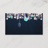 クリーニングサービスブルーメイドドリップQRフローラ 名刺 (裏面)