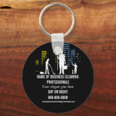 クリーニングサービスプロフェッショナルのパーソナライズ キーホルダー (正面)