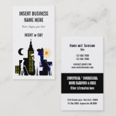 クリーニングサービスプロフェッショナルは個人化なります 名刺 (正面/裏面)