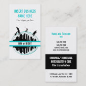 クリーニングサービスプロフェッショナルは個人化なります 名刺 (正面/裏面)