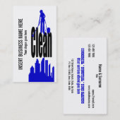 クリーニングサービスプロフェッショナルは個人化なります 名刺 (正面/裏面)
