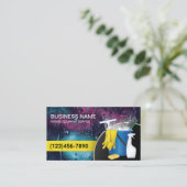 クリーニングサービスプロフェッショナルハウスキーピング 名刺 (スタンド正面)