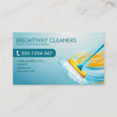クリーニングサービスプロフェッショナルブルーブルーブルーブルーブルールームQR 名刺 (正面)