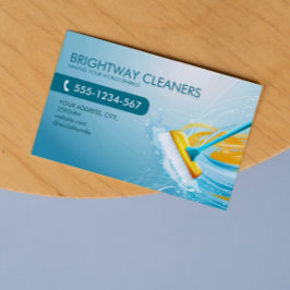 クリーニングサービスプロフェッショナルブルーブルーブルーブルーブルールームQR 名刺