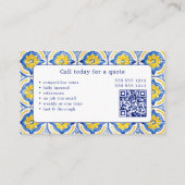 クリーニングサービスプロフェッショナルQRコード 名刺 (裏面)