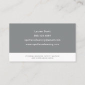 クリーニングサービスメイドグレースプレーボトル 名刺 (裏面)