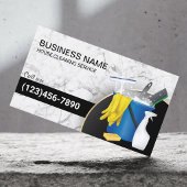 クリーニングサービスメイドハウスキーピングトレンディー大理石 名刺