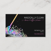 クリーニングサービスメイドハウス&オフィスグリッター 名刺 (正面)