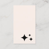 クリーニングサービスメイドレトロホワイトブラック コーリングカード (裏面)