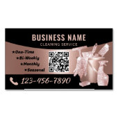 クリーニングサービスモダンバラ金ゴールドハウスキーピング マグネット名刺 (正面)