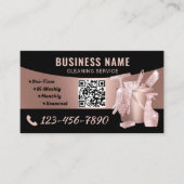 クリーニングサービスモダンバラ金ゴールドハウスキーピング 名刺 (正面)