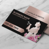 クリーニングサービスモダンバラ金ゴールドメイドフローラ 名刺