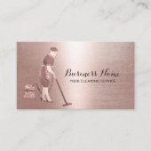 クリーニングサービスモダンバラ金ゴールドメイド 名刺 (正面)