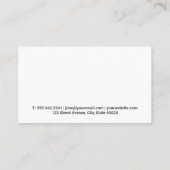 クリーニングサービスロゴ | スプレー及びスキージ 名刺 (裏面)