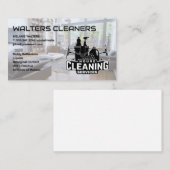 クリーニングサービスロゴ |リビングルーム 名刺 (正面/裏面)